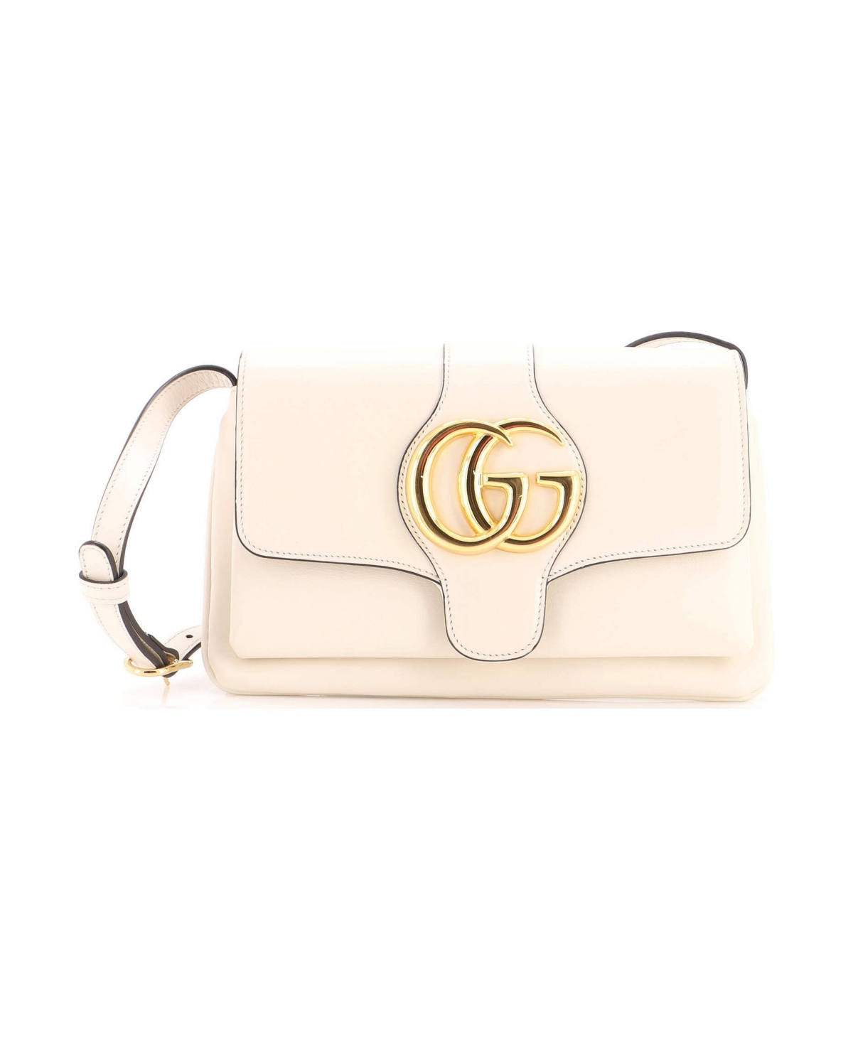 Pre-Owned Gucci Small Arli Shoulder Bag Leather - White