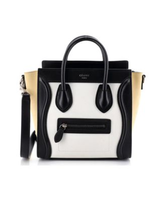 Nano Tricolor Luggage Bag Leather