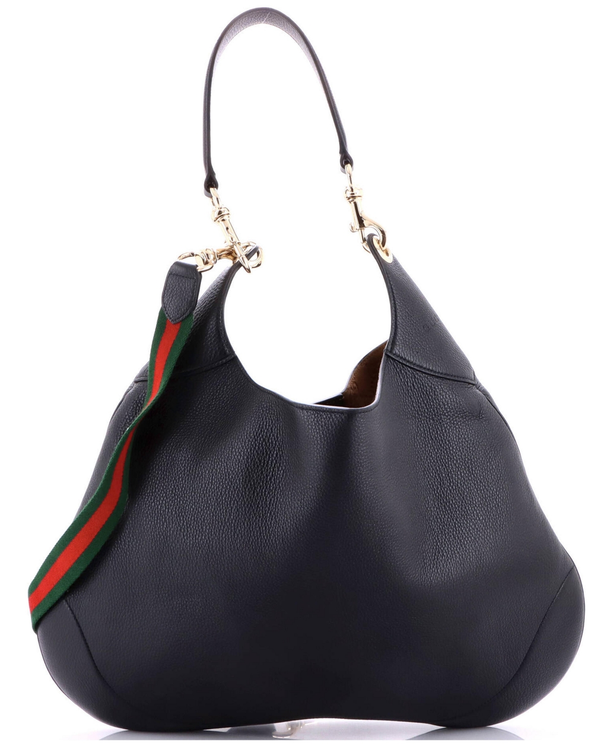 Pre-Owned Gucci Large B Hobo Leather - Black