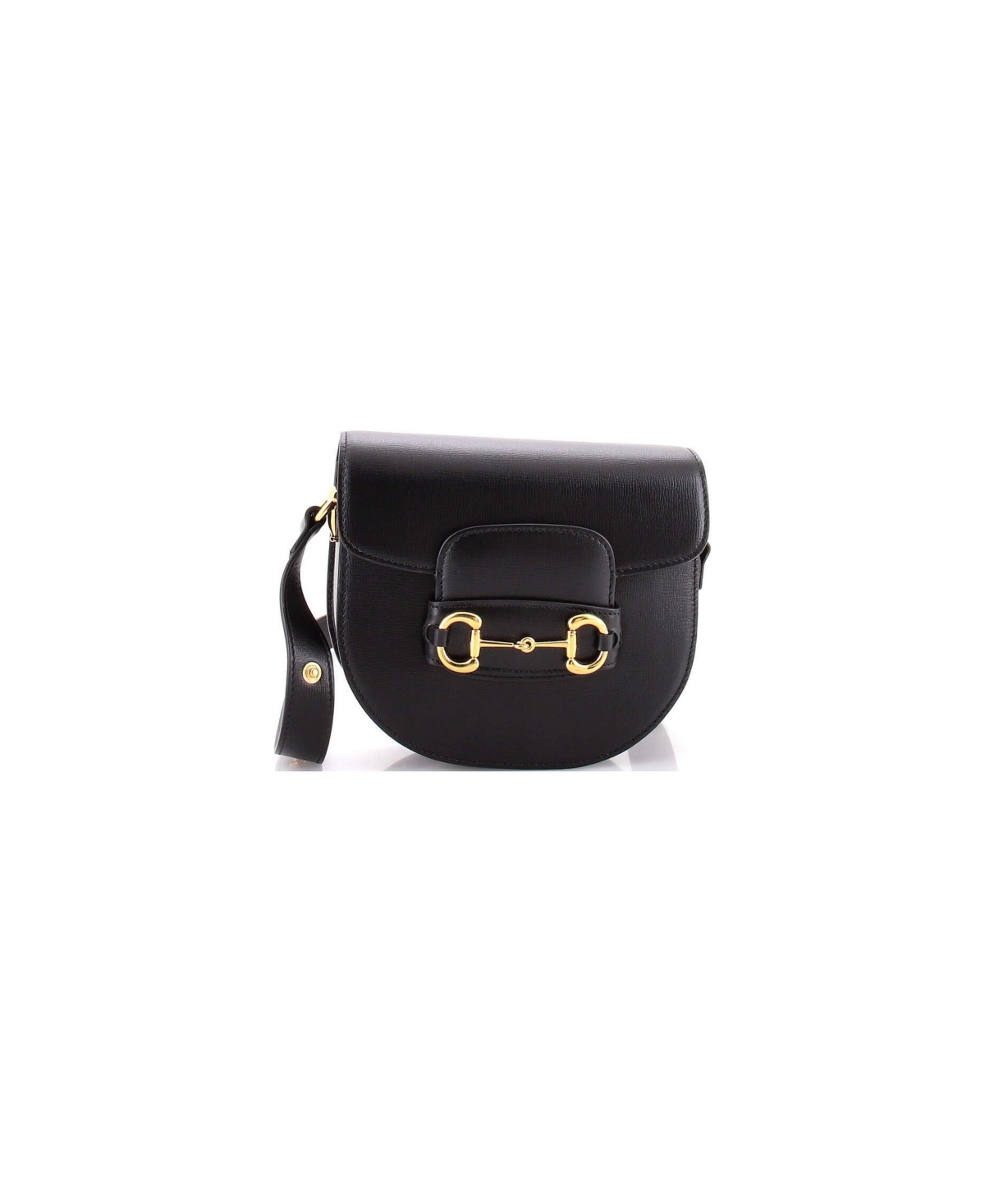 Pre-Owned Gucci Mini Horsebit 1955 Rounded Shoulder Bag Leather - Black