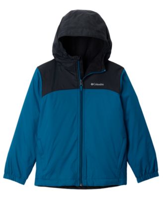 Boys' 8-12 Glennaker II Fleece-Lined Full-Zip Hooded Rain Jacket