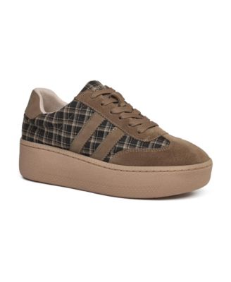 Danny Platform Suede Memory Foam Sneakers