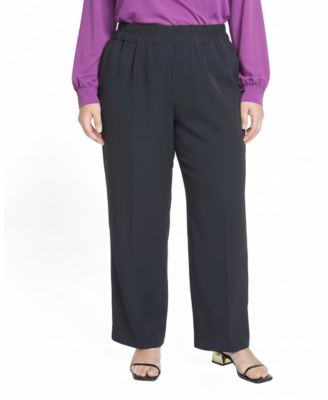 Plus Size All Day High-Rise Pull-On Wide-Leg Pants