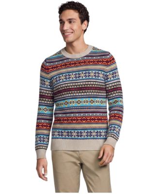 Men's Drifter Fair Isle Long-Sleeve Crewneck Sweater