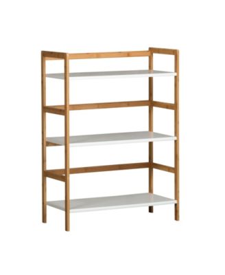 34" Tall Wood Stackable Bookshelf