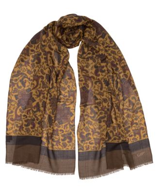Pavese Paisley-Print Wool Scarf