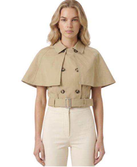 Женский жилет Modenaire Convertible Double-Breasted, цвет: Хаки