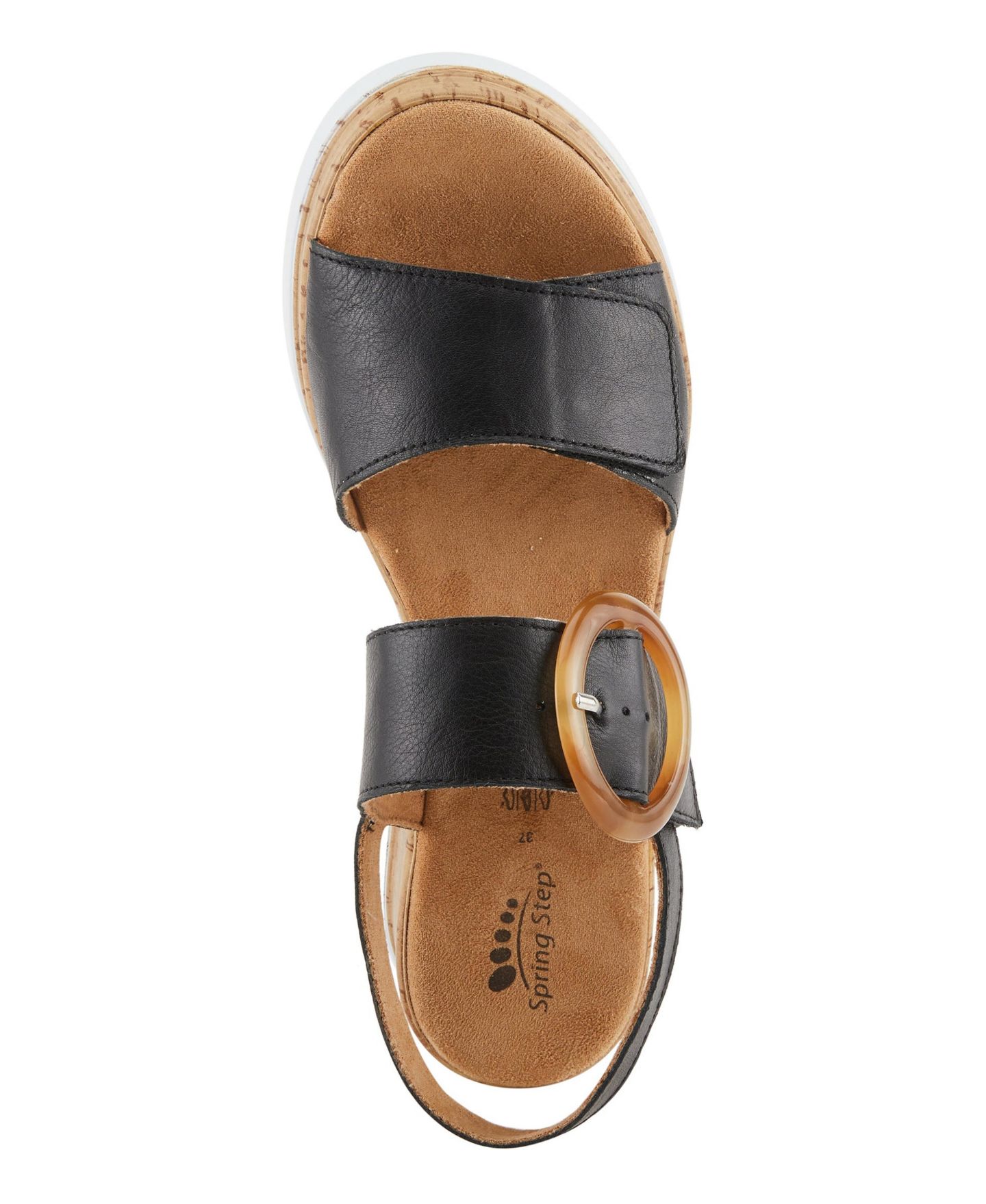 Женские сандалии Spring Step Abarah Platform with Cushioned Insole, цвет: Чёрный — фото 3