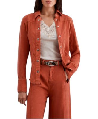 Women's Collared Long-Sleeve Lyocell Shirt