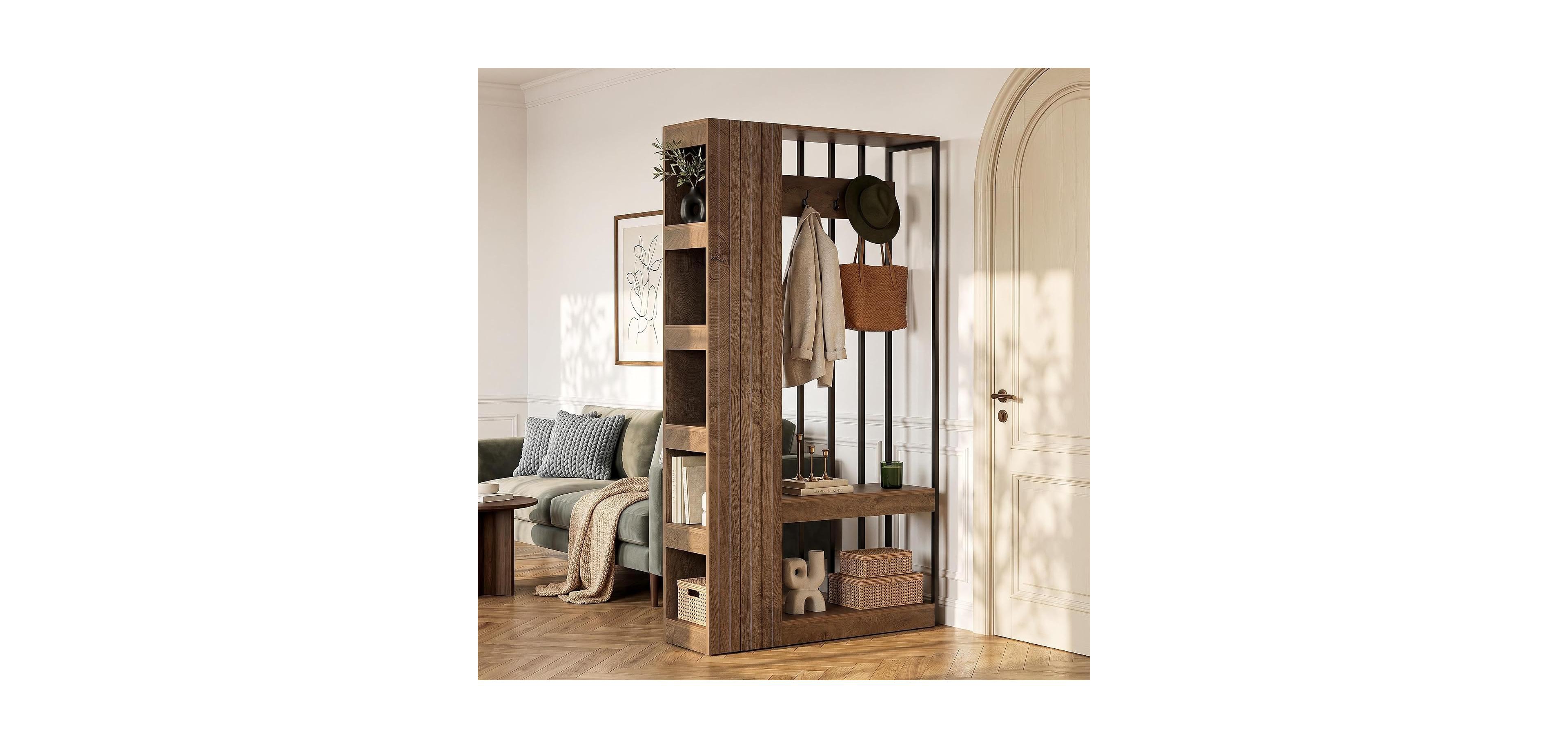 Tribesigns Room Divider,Freestanding Partition for Bedroom Dressing Area Home Office