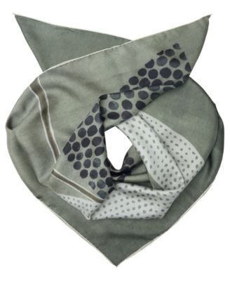 Celina Silk-Twill Hand-Rolled-Hem Foulard Scarf, 39" x 39"