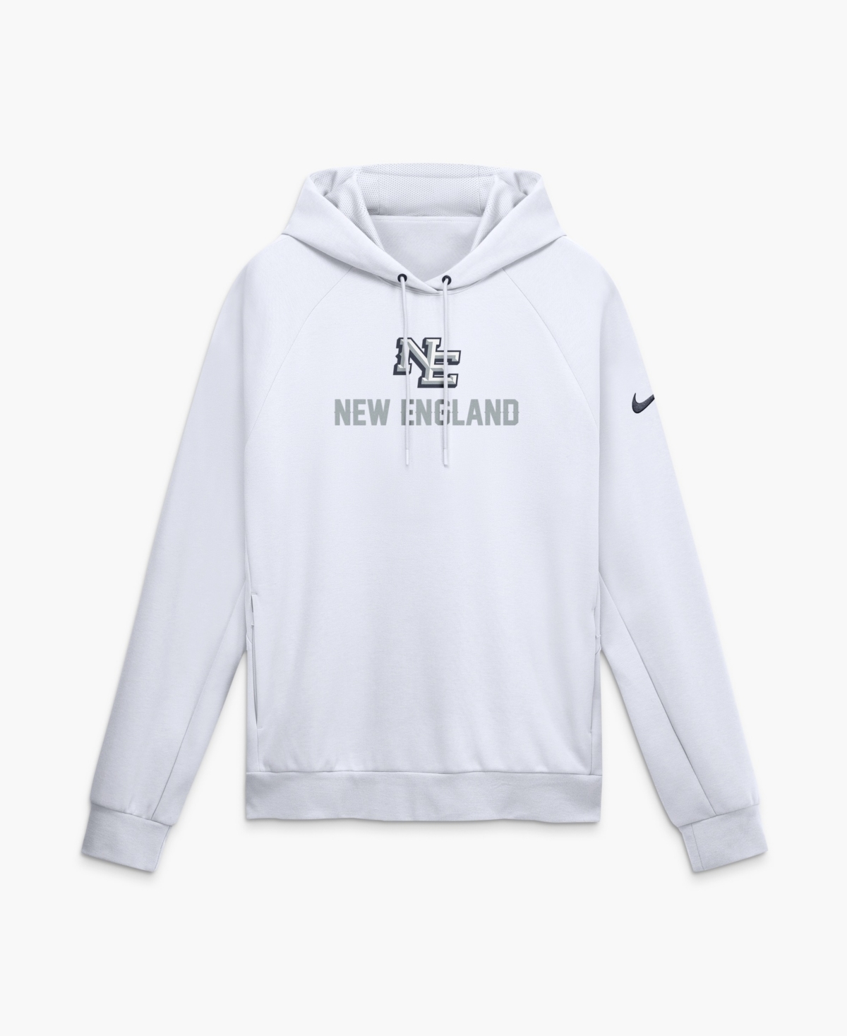 Nike Men's White New England Patriots Rivalries Collection Dri-fit Pullover Hoodie - White