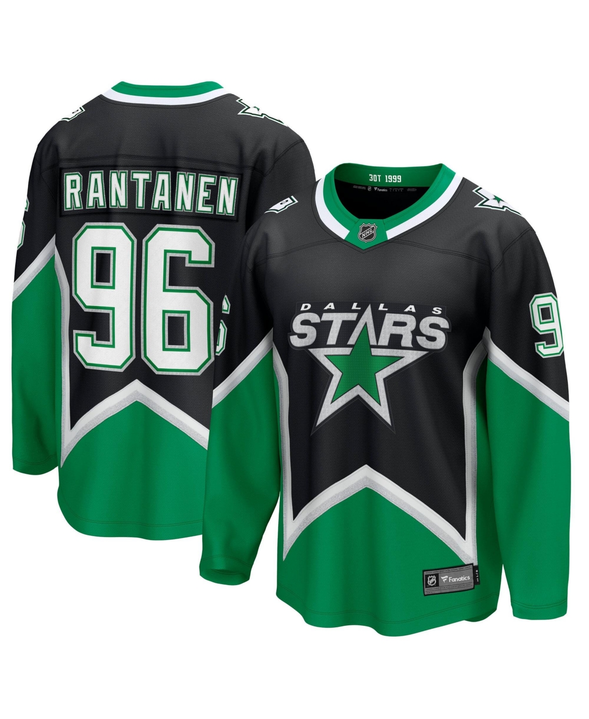 Fanatics Men's Mikko Rantanen Black Dallas Stars Alternate Breakaway Jersey - Black
