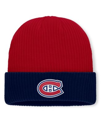Men's Red Montreal Canadiens Authentic Pro Rink Cuffed Knit Hat