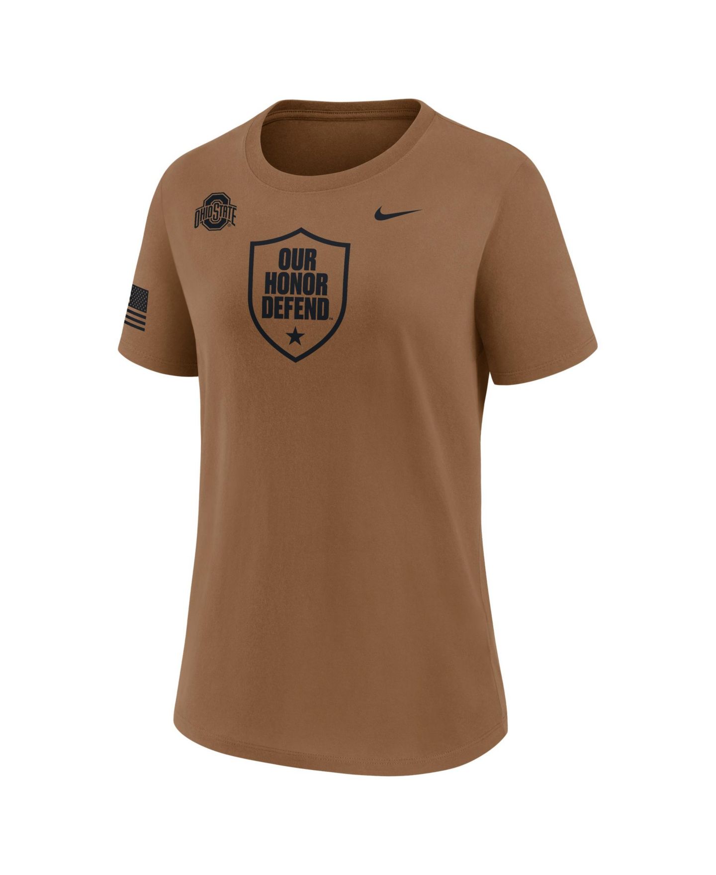 Женская футболка Nike Brown Ohio State Buckeyes 2026 Appreciation Dri-FIT — фото 3