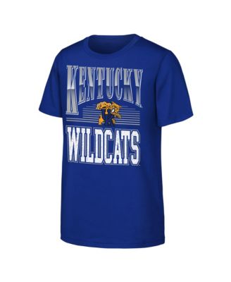 Big Boys' and Girls' Royal Kentucky Wildcats Chrome Header T-Shirt
