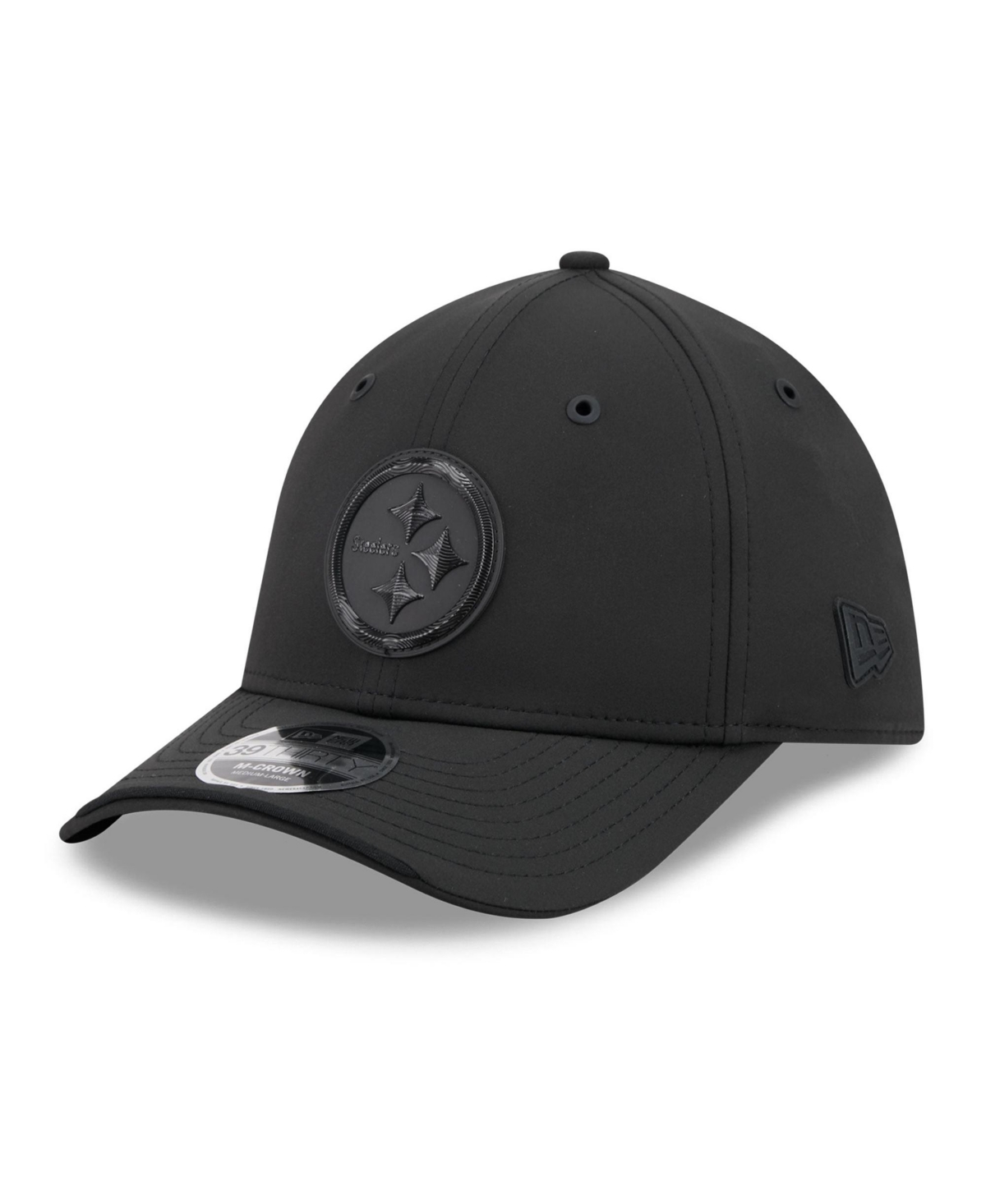 New Era Men's Black Pittsburgh Steelers 2026 Sideline 39THIRTY M-Crown Stretch Hat - Black