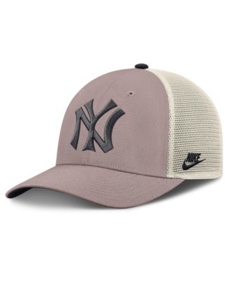 Men's Khaki New York Yankees Cooperstown Rise Adjustable Trucker Hat