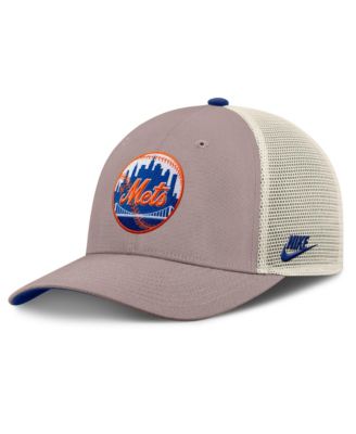 Men's Khaki New York Mets Cooperstown Rise Adjustable Trucker Hat