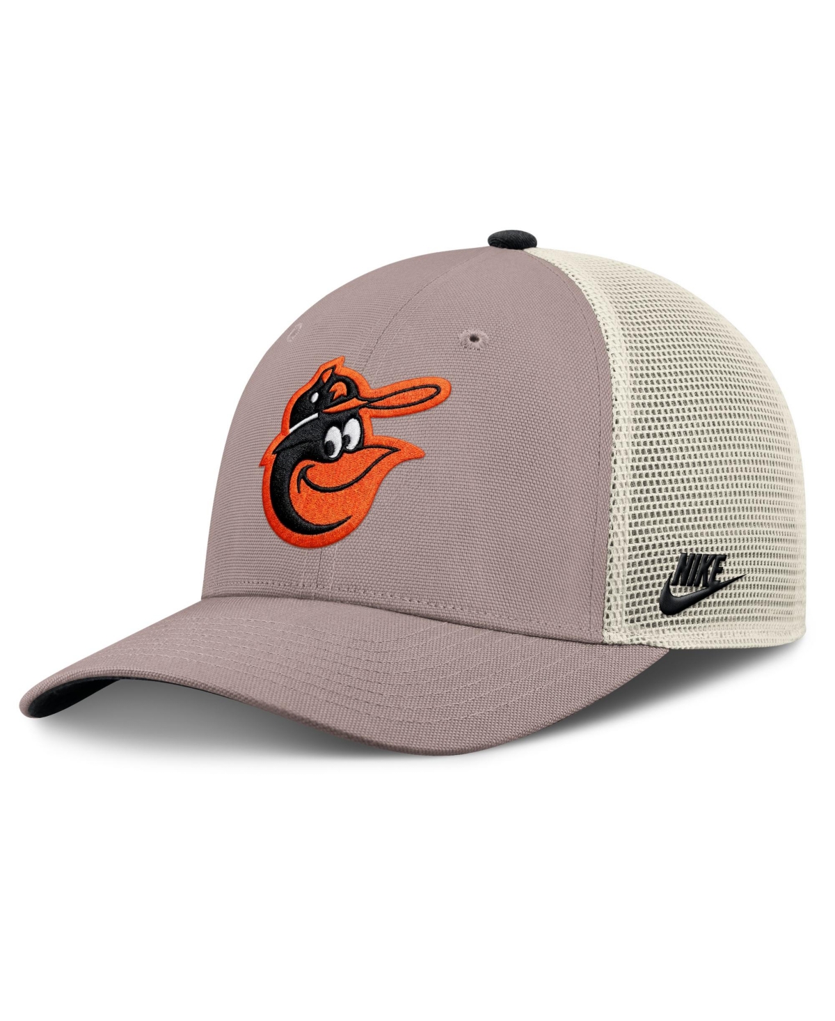 Nike Men's Khaki Baltimore Orioles Cooperstown Rise Adjustable Trucker Hat - Khaki