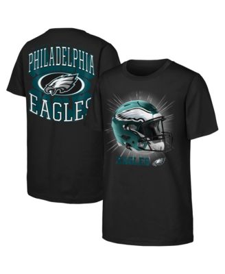 Big Boys' and Girls' Black Philadelphia Eagles Winning Mentality T-Shirt