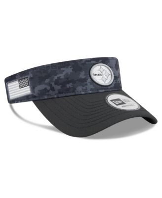 Men's Black Pittsburgh Steelers 2026 Salute To Service Adjustable Visor Hat