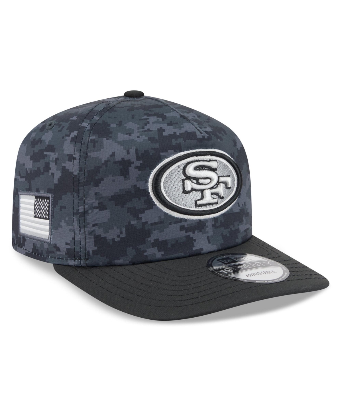 New Era Men's Black San Francisco 49ers 2026 Salute To Service 19TWENTY Adjustable Hat - Black