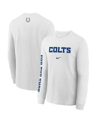 Big Boys' and Girls' White Indianapolis Colts 2026 Rivalries Collection Max90 Long-Sleeve T-Shirt