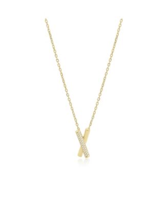CZ Crossover Necklace