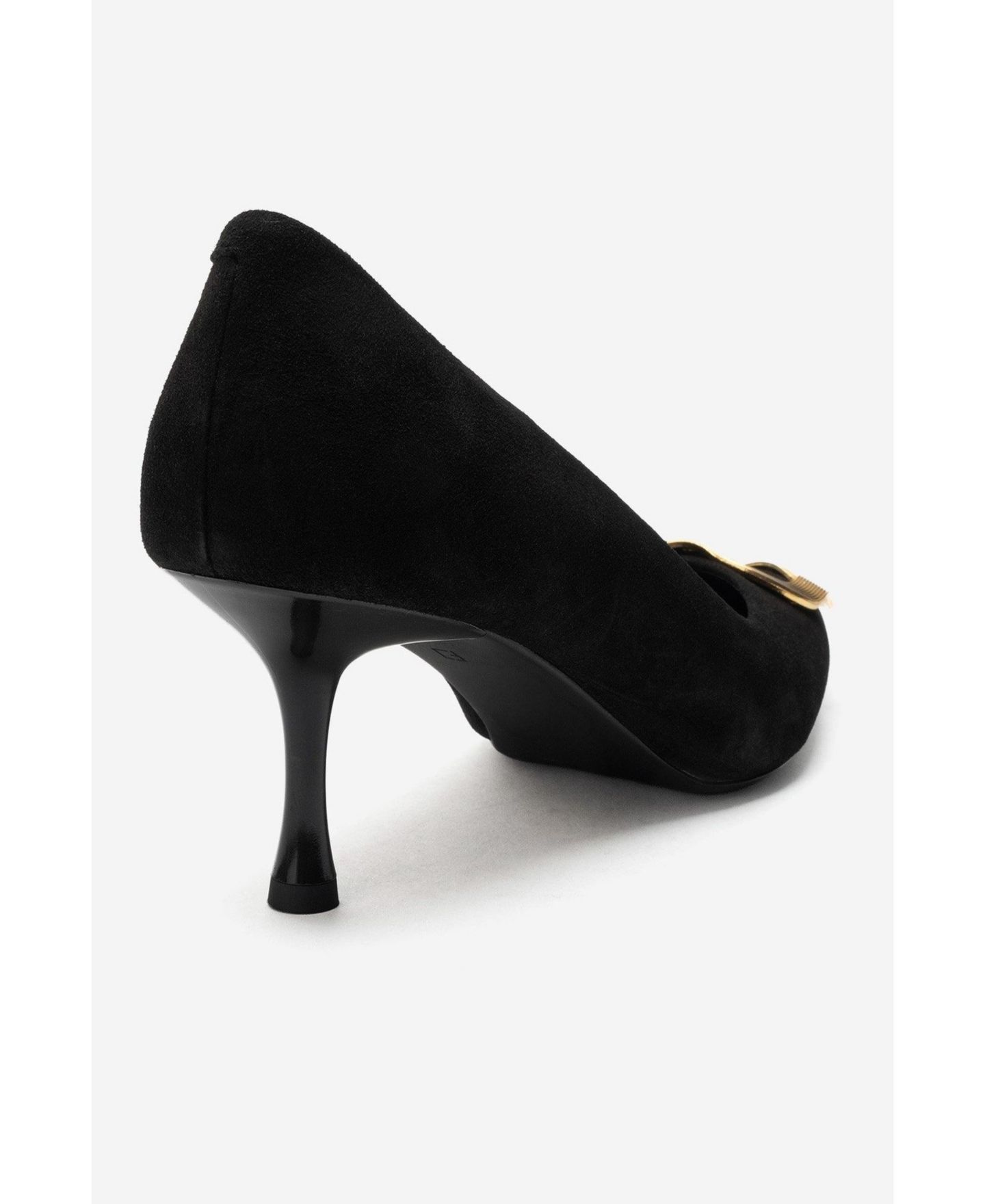 Женские туфли Forever & Always Shoes Noemi Leather Pointed Toe Stiletto, цвет: Чёрный замшевый — фото 6