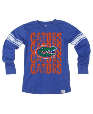 Big Boys' and Girls' Royal Florida Gators Long-Sleeves Football Jersey