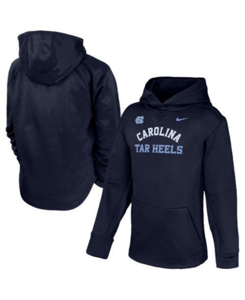 Детские худи Nike Navy North Carolina Tar Heels Arched Therma-FIT