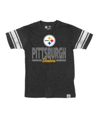 Big Boys' and Girls' Black Pittsburgh Steelers Football Jersey