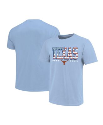 Big Boys' and Girls' Light Blue Texas Longhorns Americana Flag T-Shirt