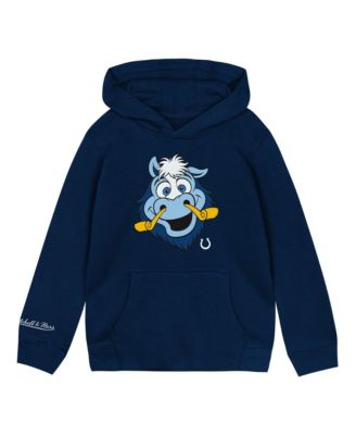 Toddler Navy Indianapolis Colts Mascot Close Up Hoodie