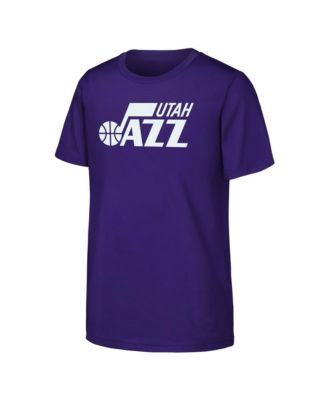 Big Boys' and Girls' Purple Utah Jazz Primary Logo T-Shirt