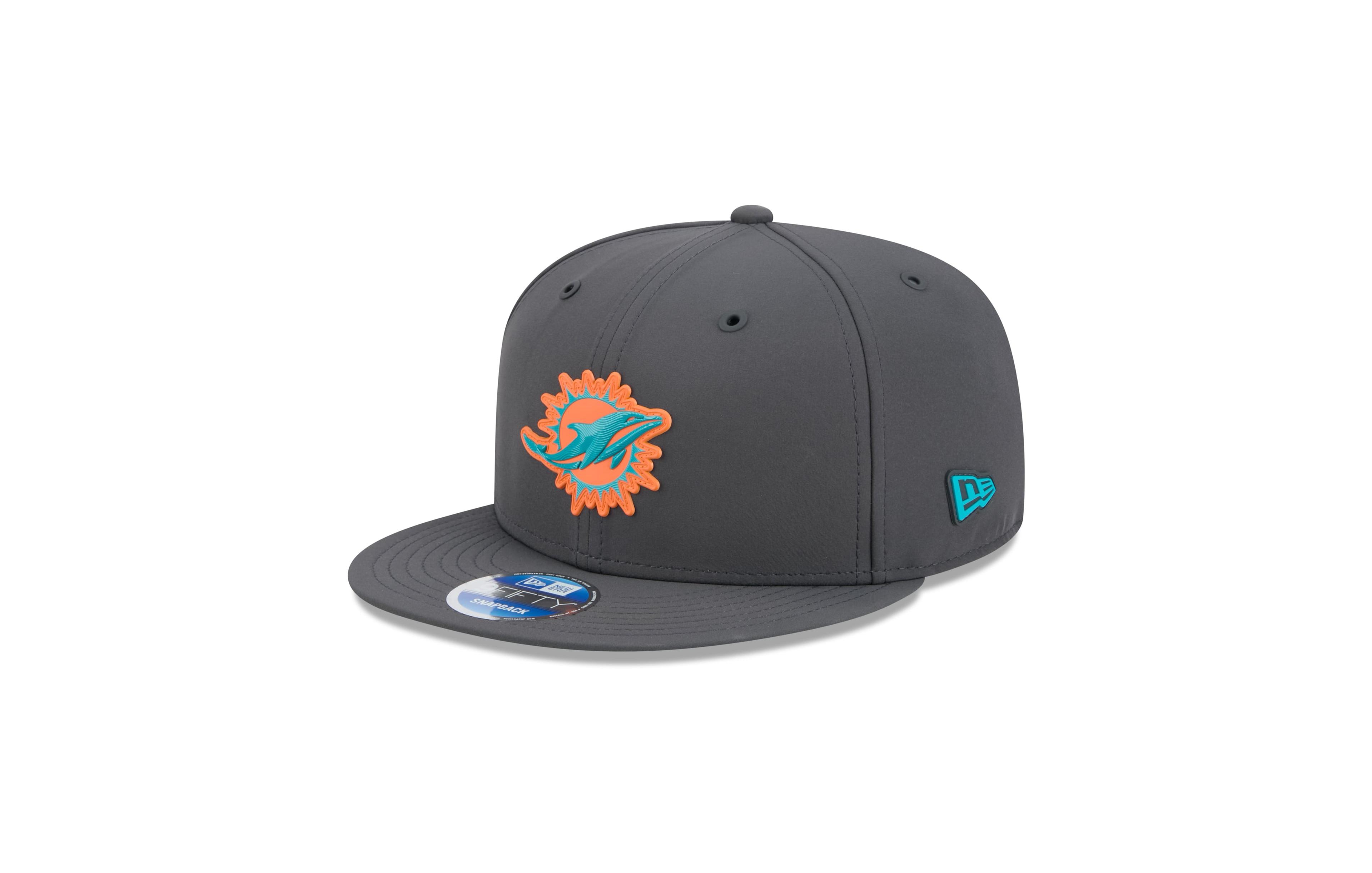 New Era Men's Charcoal Miami Dolphins 2026 Sideline Cold Weather 9FIFTY Snapback Hat