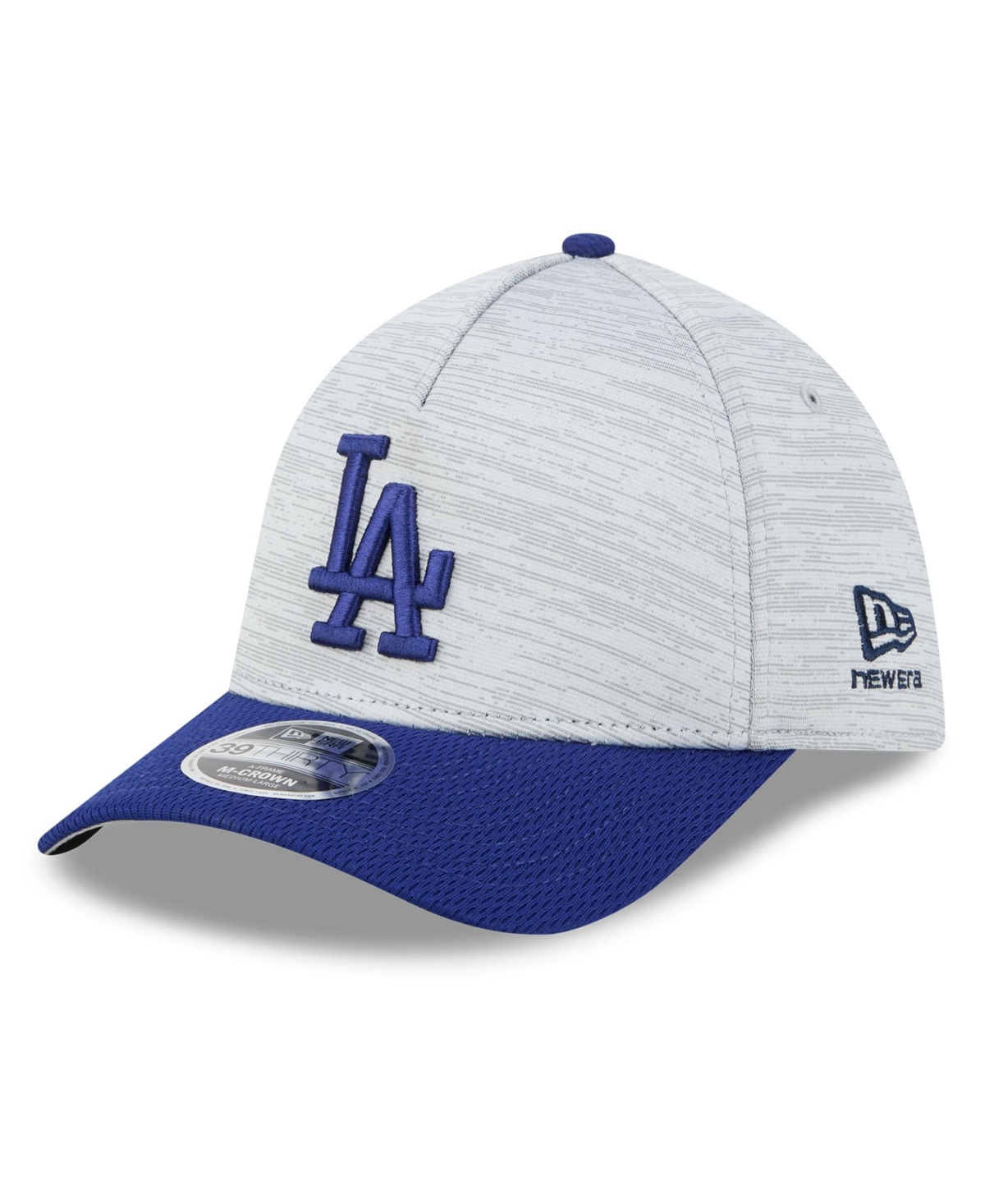 New Era Men's Gray/Royal Los Angeles Dodgers Tech 39THIRTY A-Frame Flex Hat - Gray, Royal