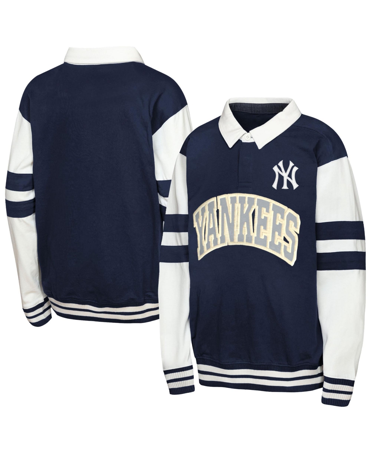 Outerstuff Big Boys' and Girls' Navy New York Yankees Big League Fielder Mvp Fashion Sweatshirt - Navy