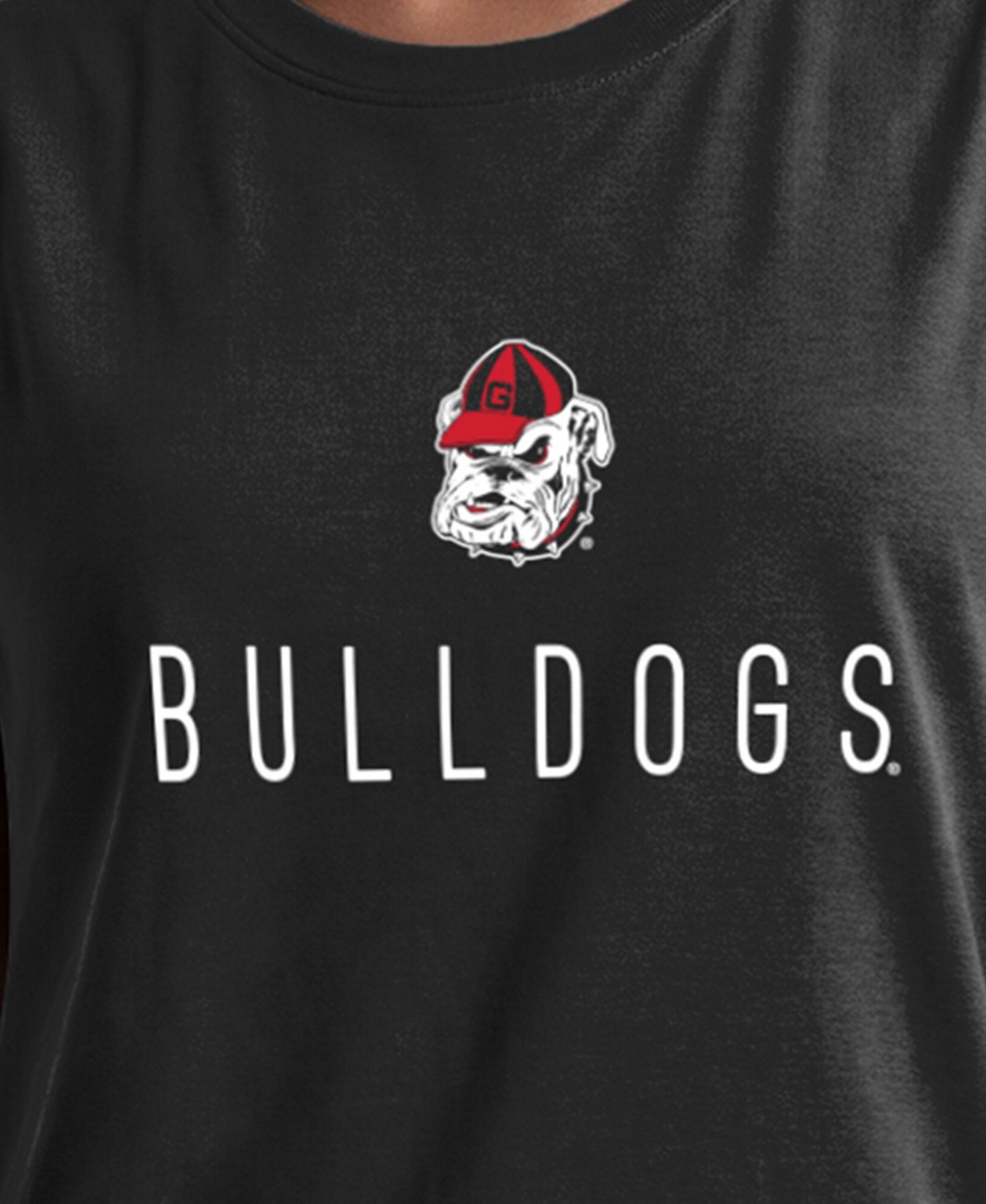 Женский топ Champion Black Georgia Bulldogs Lifestyle — фото 2