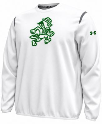 Men's White Notre Dame Fighting Irish Wear Green Unstoppable Fleece Sweatshirt