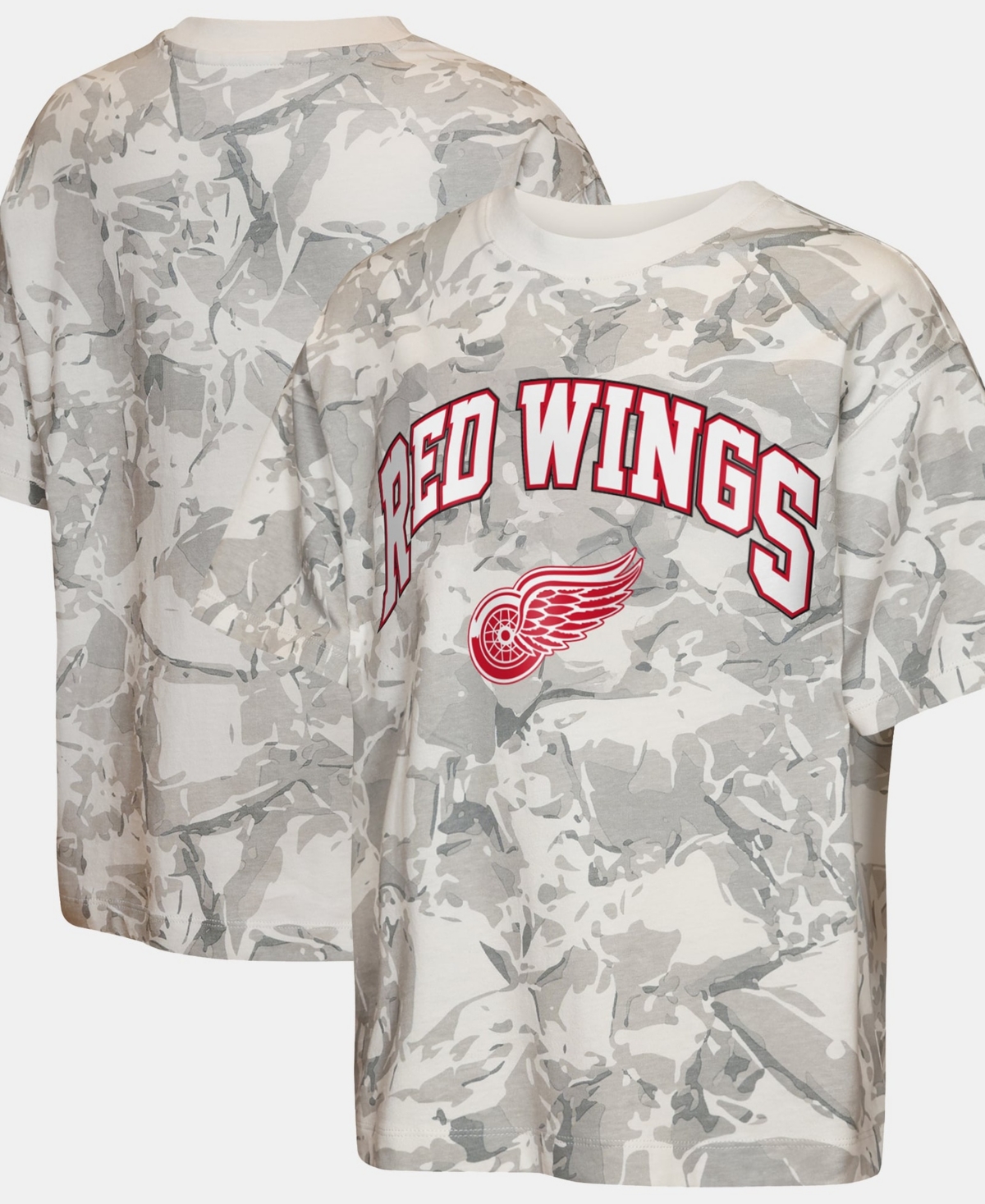 Outerstuff Big Boys' and Girls' Camo Detroit Red Wings Hockey Edge T-Shirt - Camo