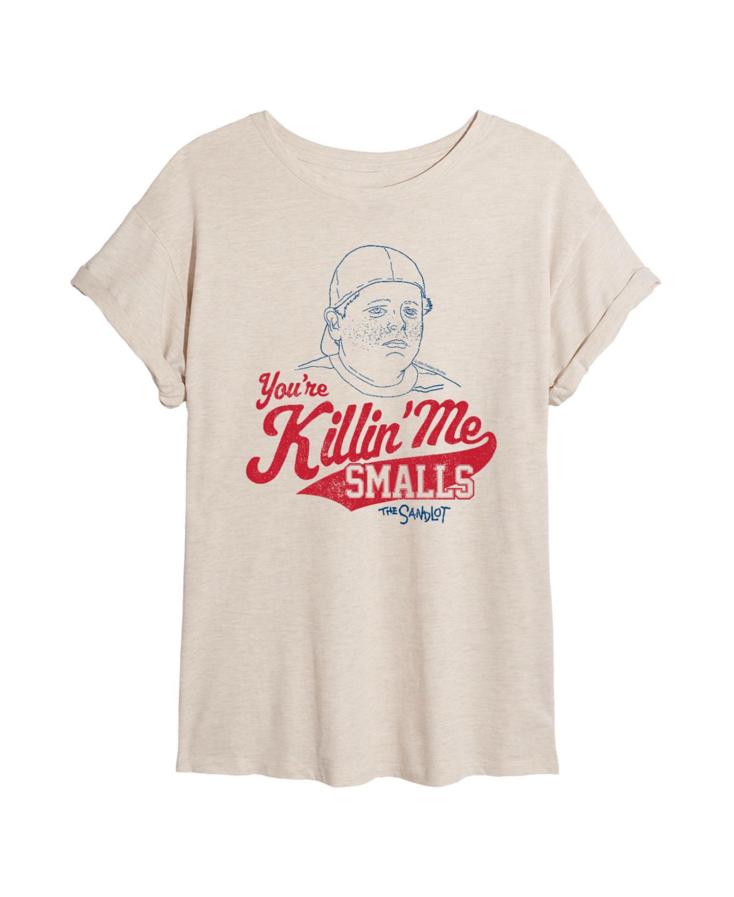 Женская футболка The Sandlot Juniors' Killin Me Smalls Relaxed Fit, цвет: Берёзовый — фото 2