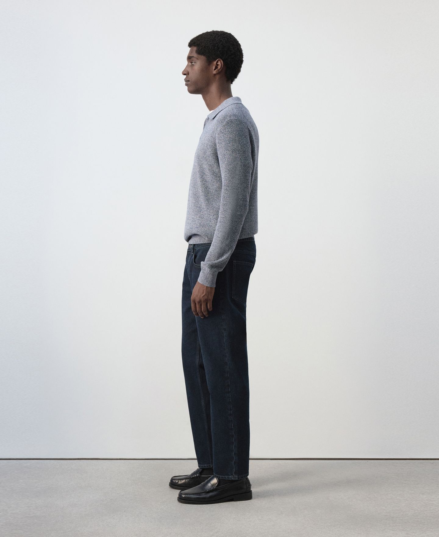 Мужские джинсы Mango Ben Tapered Mid-Rise, цвет: Глубокий тёмный синий — фото 7