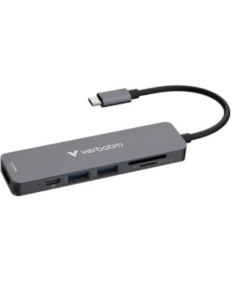 Essentials 100W 6-Port USB-C Multiport Hub for USB-C Devices