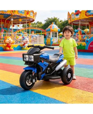 LED Light Rechargeable Electric Motorcycle with Sound Effects, Ages 3+