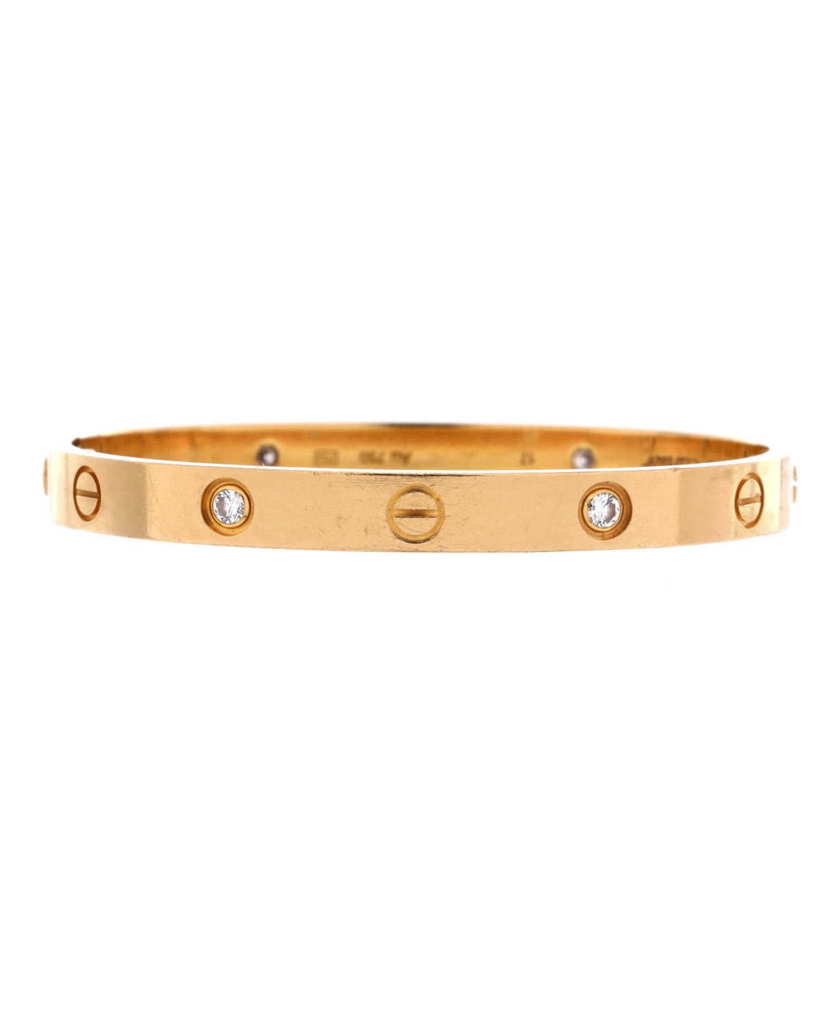 Pre-Owned Cartier Love 4 Diamond Bracelet - 18k yellow gold