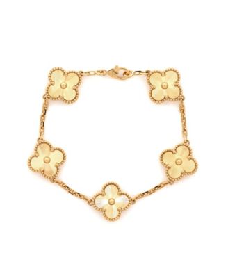 Pre-Owned Van Cleef and Arpels Vintage Alhambra 5 Motifs Bracelet