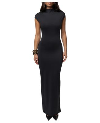 Women's Margot Cap-Sleeve Mock Neck Dress
