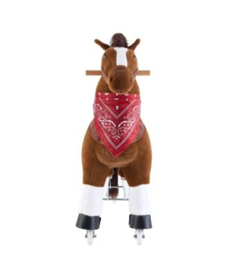 Cushioned Western Ride-On Horse, Ages 6+